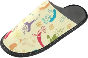 Spa Slippers Indoor House Fuzzy Slippers Soft Memory Foam Non-Slip Home Slipper Winter Shoes For Bedroom Hotel Travel 4-11