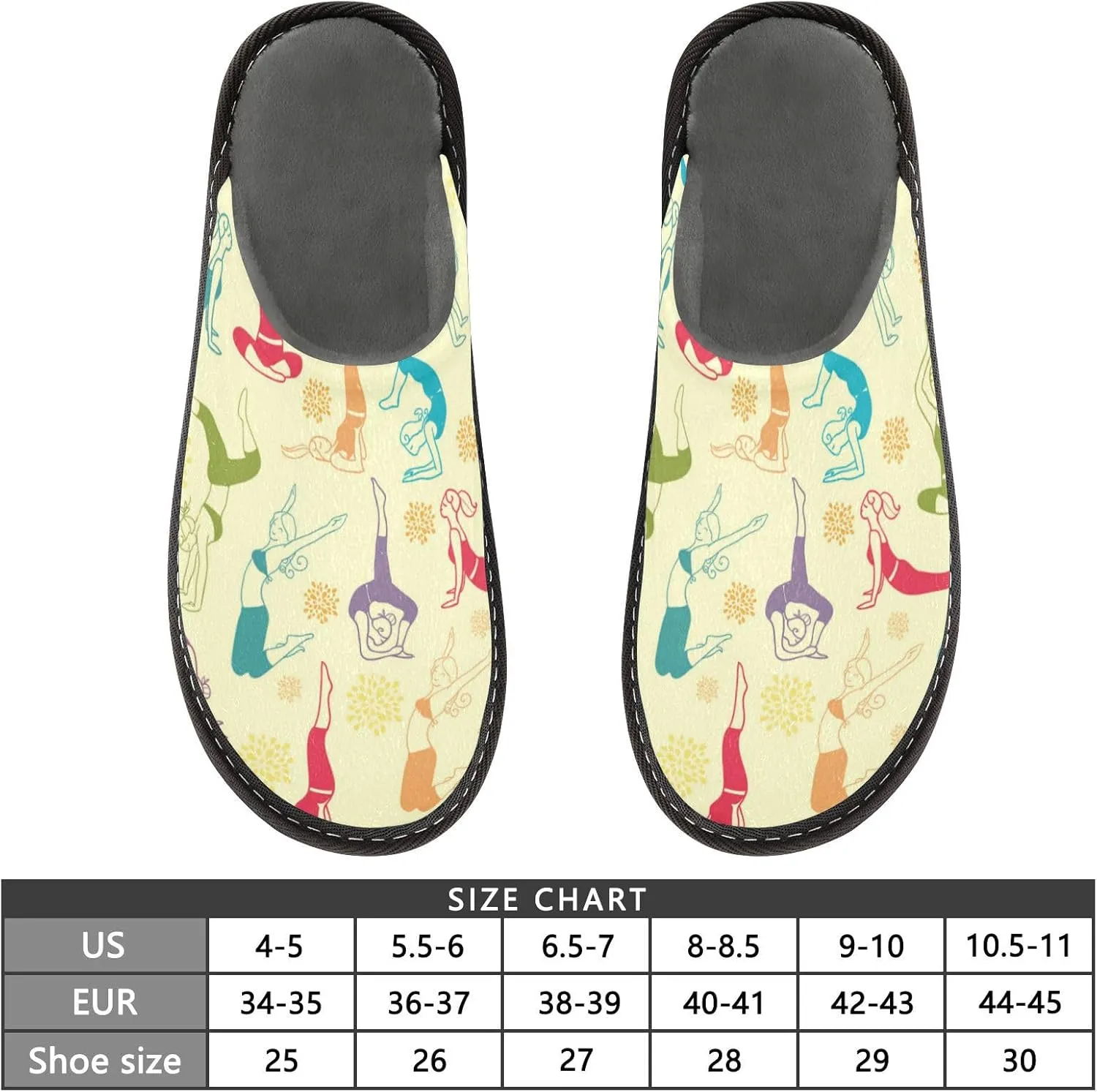 Spa Slippers Indoor House Fuzzy Slippers Soft Memory Foam Non-Slip Home Slipper Winter Shoes For Bedroom Hotel Travel 4-11