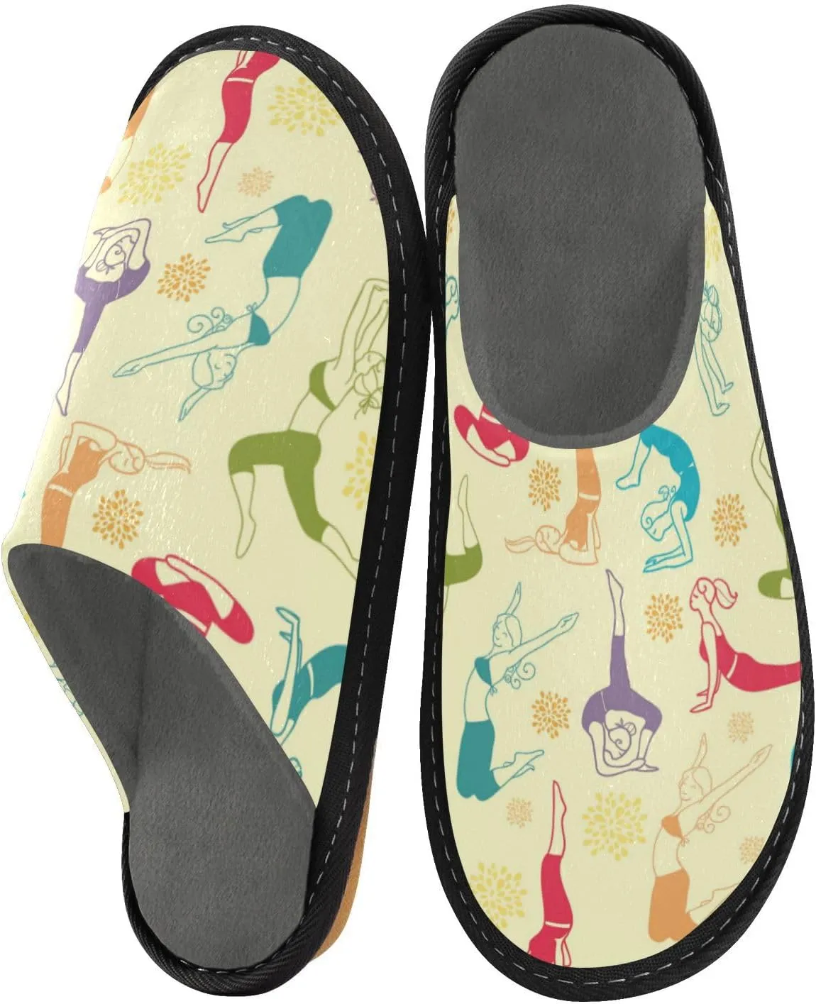 Spa Slippers Indoor House Fuzzy Slippers Soft Memory Foam Non-Slip Home Slipper Winter Shoes For Bedroom Hotel Travel 4-11
