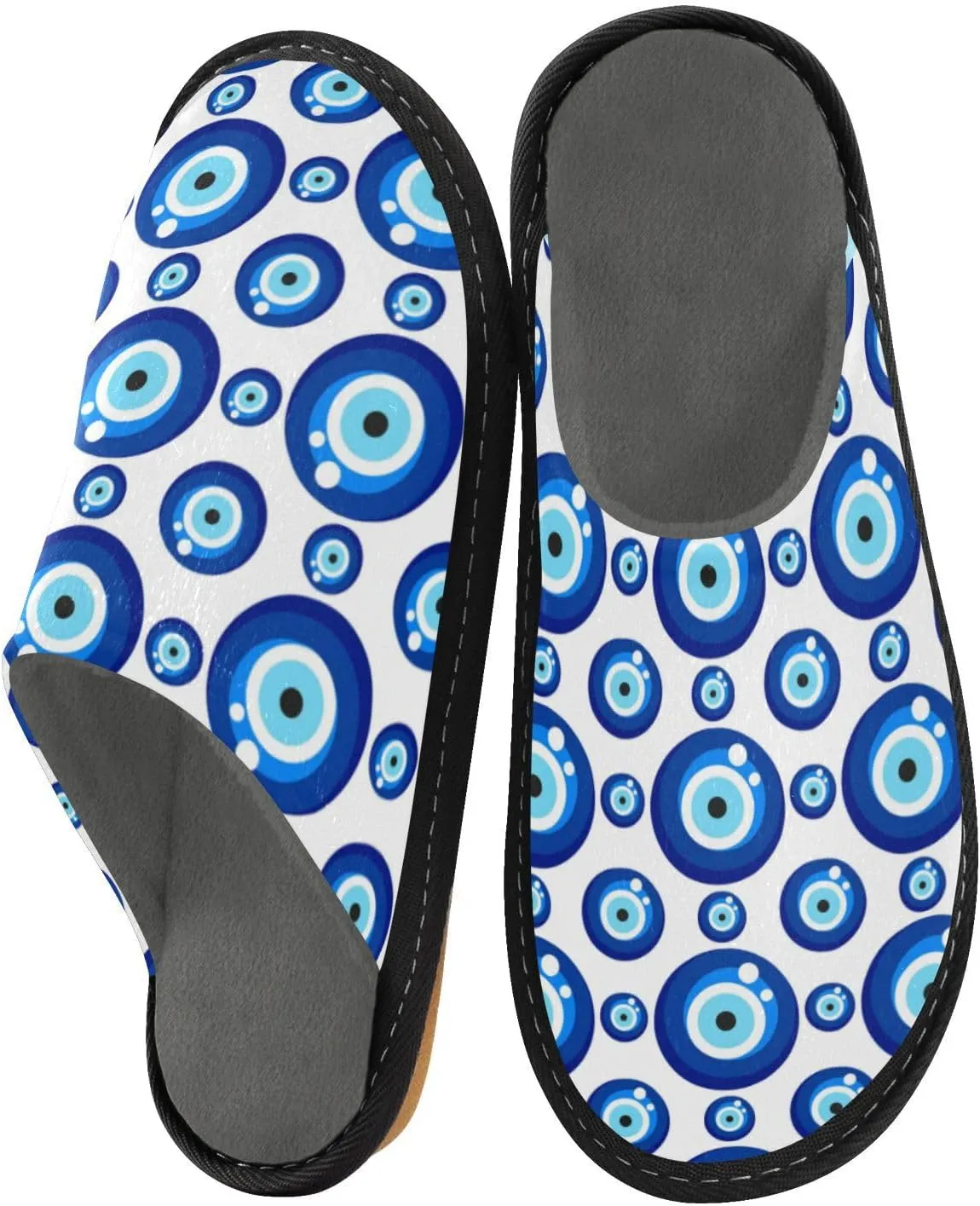 Spa Slippers Indoor House Fuzzy Slippers Soft Memory Foam Non-Slip Home Slipper Winter Shoes For Bedroom Hotel Travel 4-11