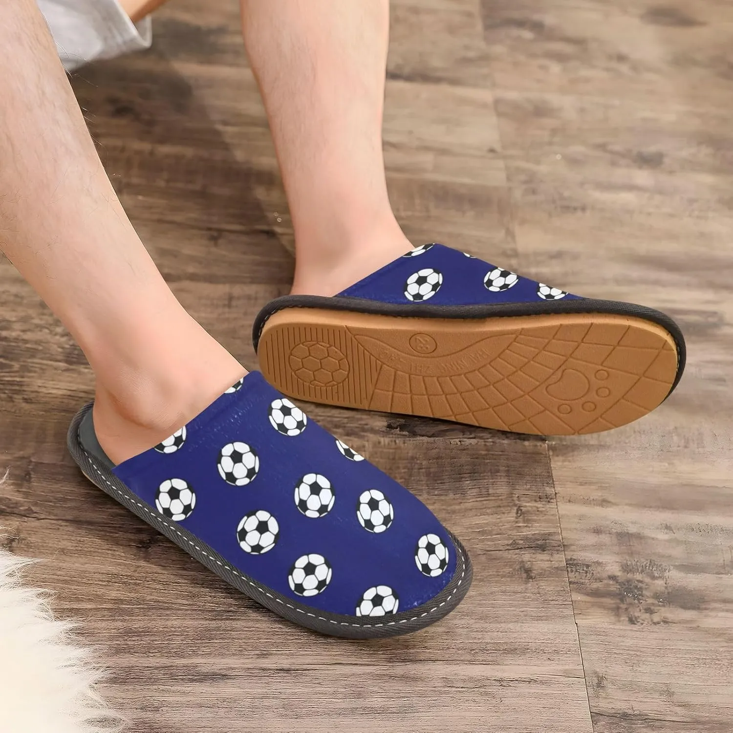 Spa Slippers Indoor House Fuzzy Slippers Soft Memory Foam Non-Slip Home Slipper Winter Shoes For Bedroom Hotel Travel 4-11