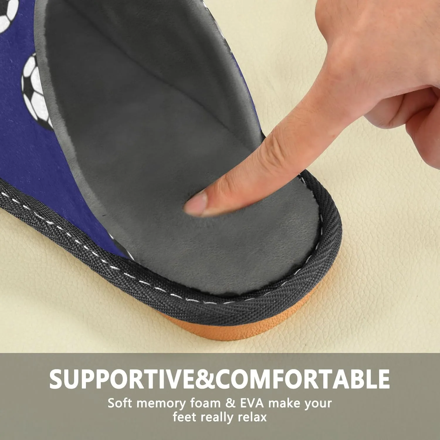 Spa Slippers Indoor House Fuzzy Slippers Soft Memory Foam Non-Slip Home Slipper Winter Shoes For Bedroom Hotel Travel 4-11