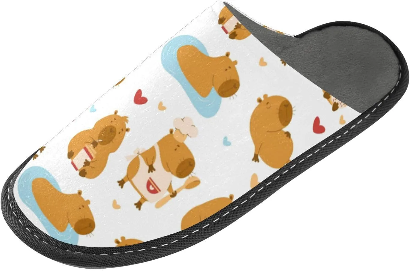 Spa Slippers Indoor House Fuzzy Slippers Soft Memory Foam Non-Slip Home Slipper Winter Shoes For Bedroom Hotel Travel 4-11