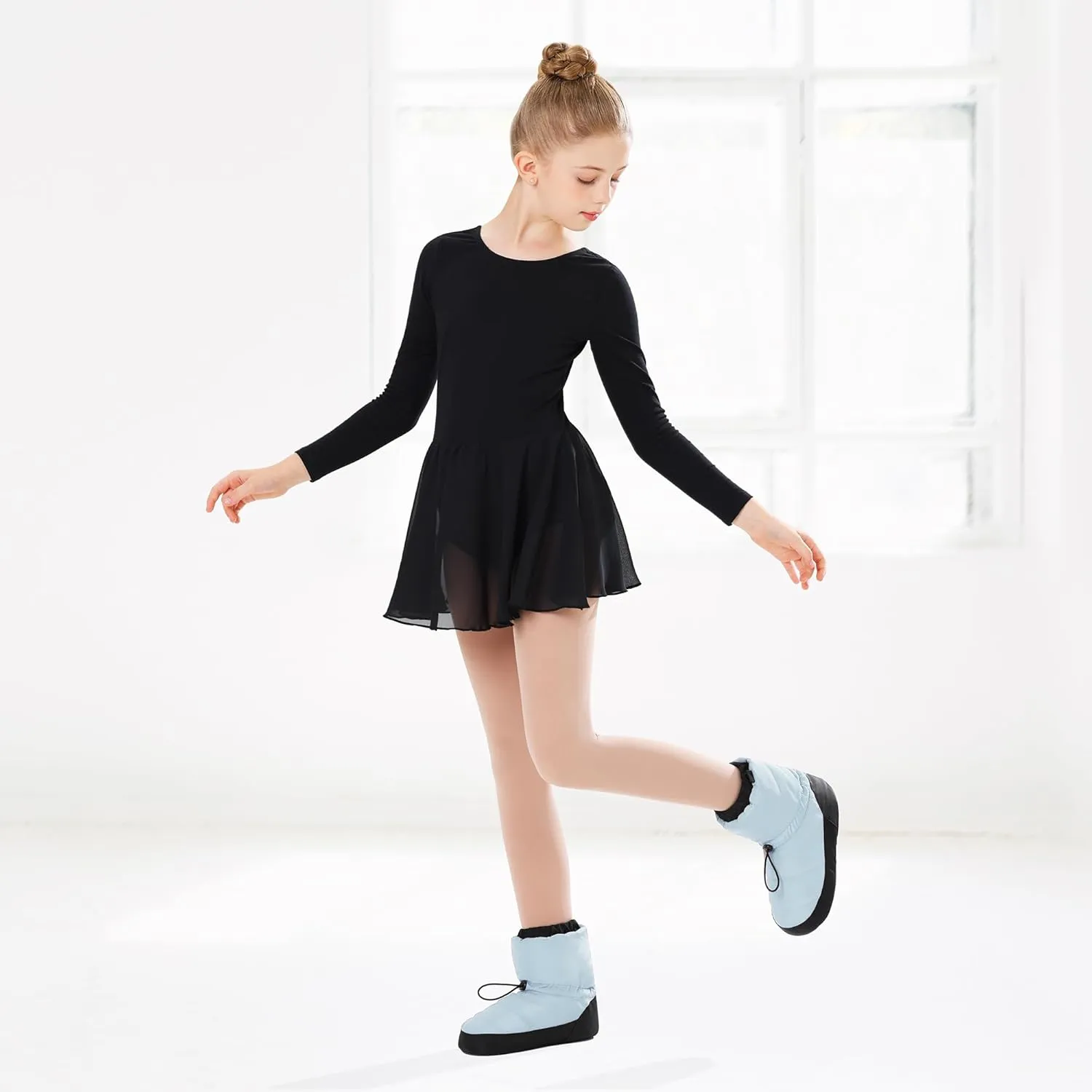 Stelle Girls Ballet Warm Up Booties Dance Slipper Boots Ballerina Elastic Shoes