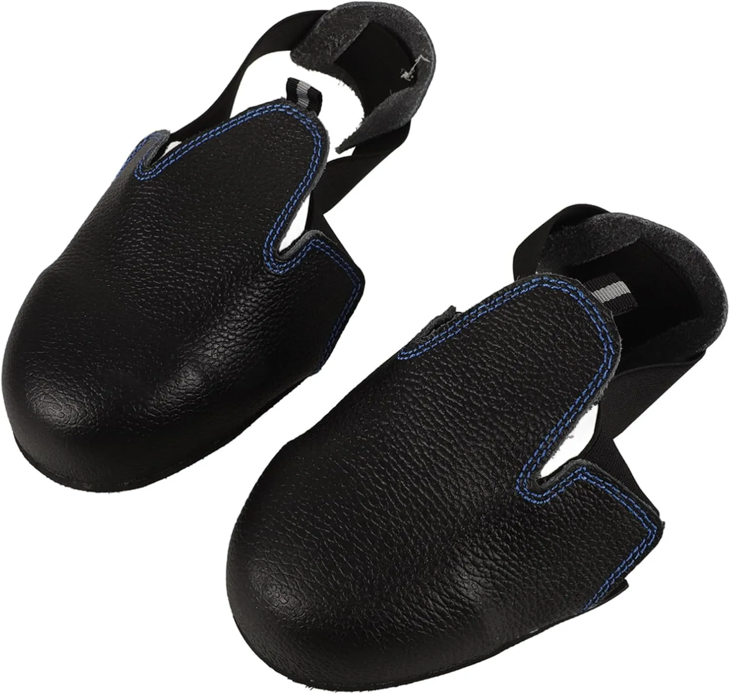 STOBAZA 1 Pair Labor Insurance Shoe Cover Steel Toe Shoe Caps Women Unisex Shoes Cover Steel Toe Shoe Covers for Women Steel Toe Shoe Caps Men Steel Toe Work Shoes Cover Cowhide Black