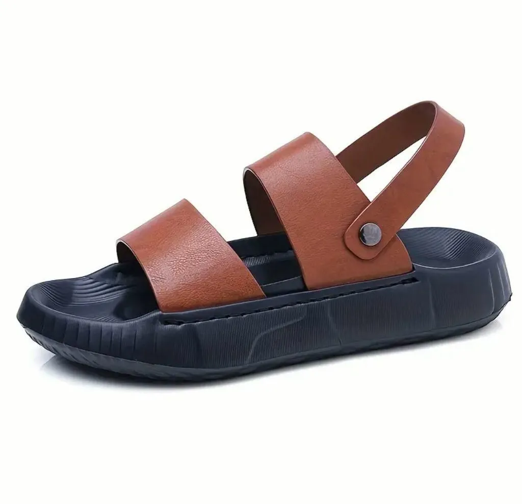Stylish Breathable Sandal VR-compatible Casual Men's Compliance-certified Brown
