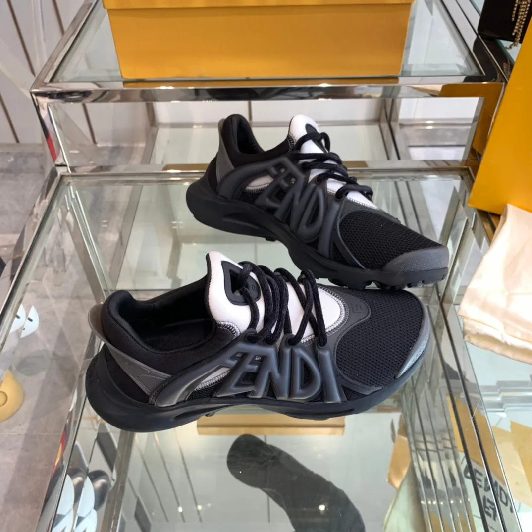 TAG Reduced-rate FENDI High-tech FENDI SNEAKER AND RUBBER IN BLACK MESH