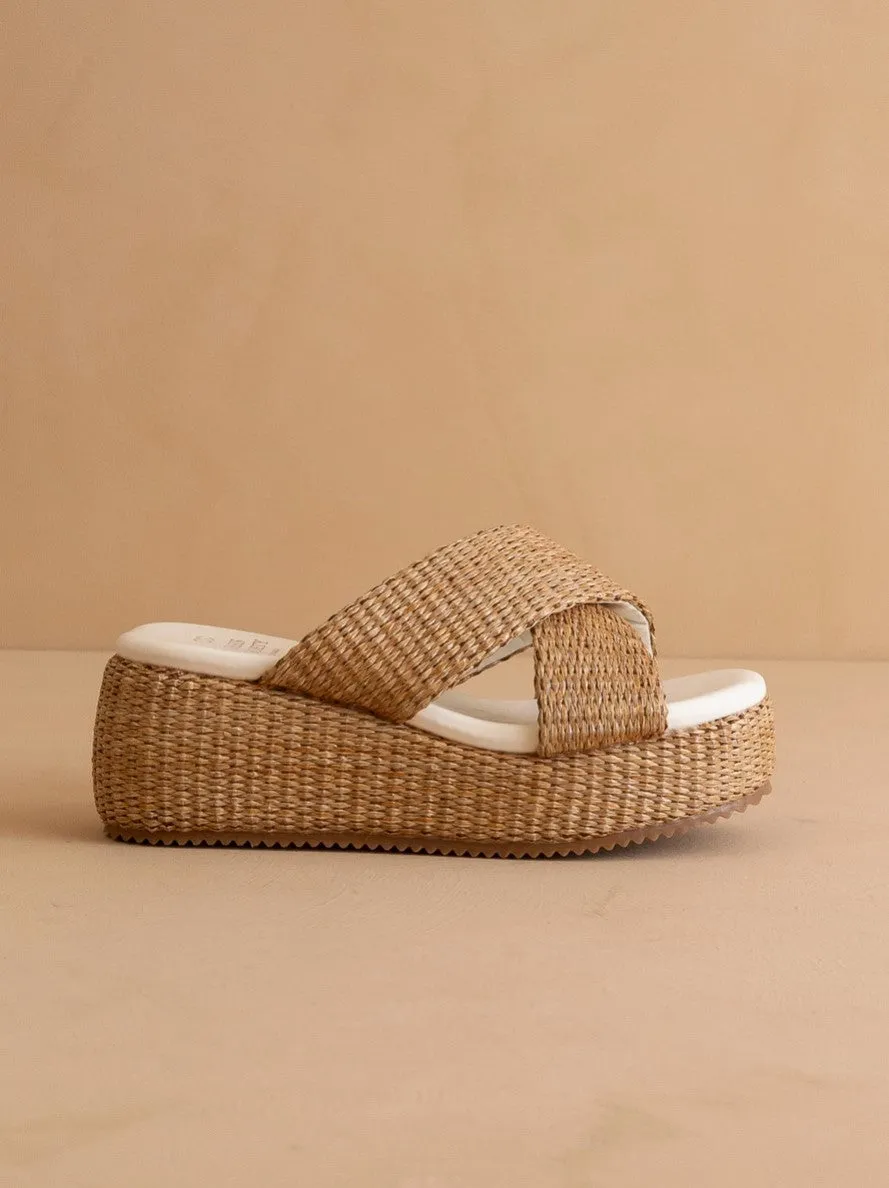 The Fresno Woven Platform Sandal