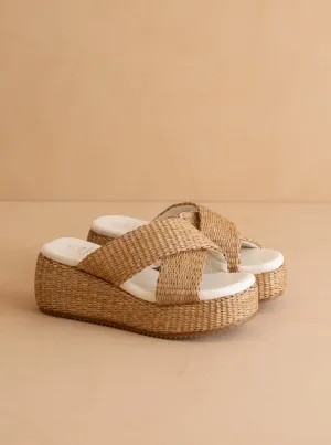 The Fresno Woven Platform Sandal