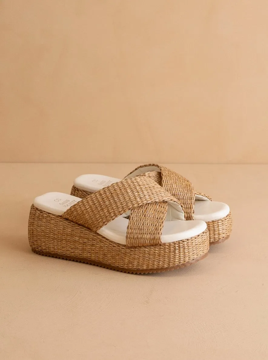 The Fresno Woven Platform Sandal