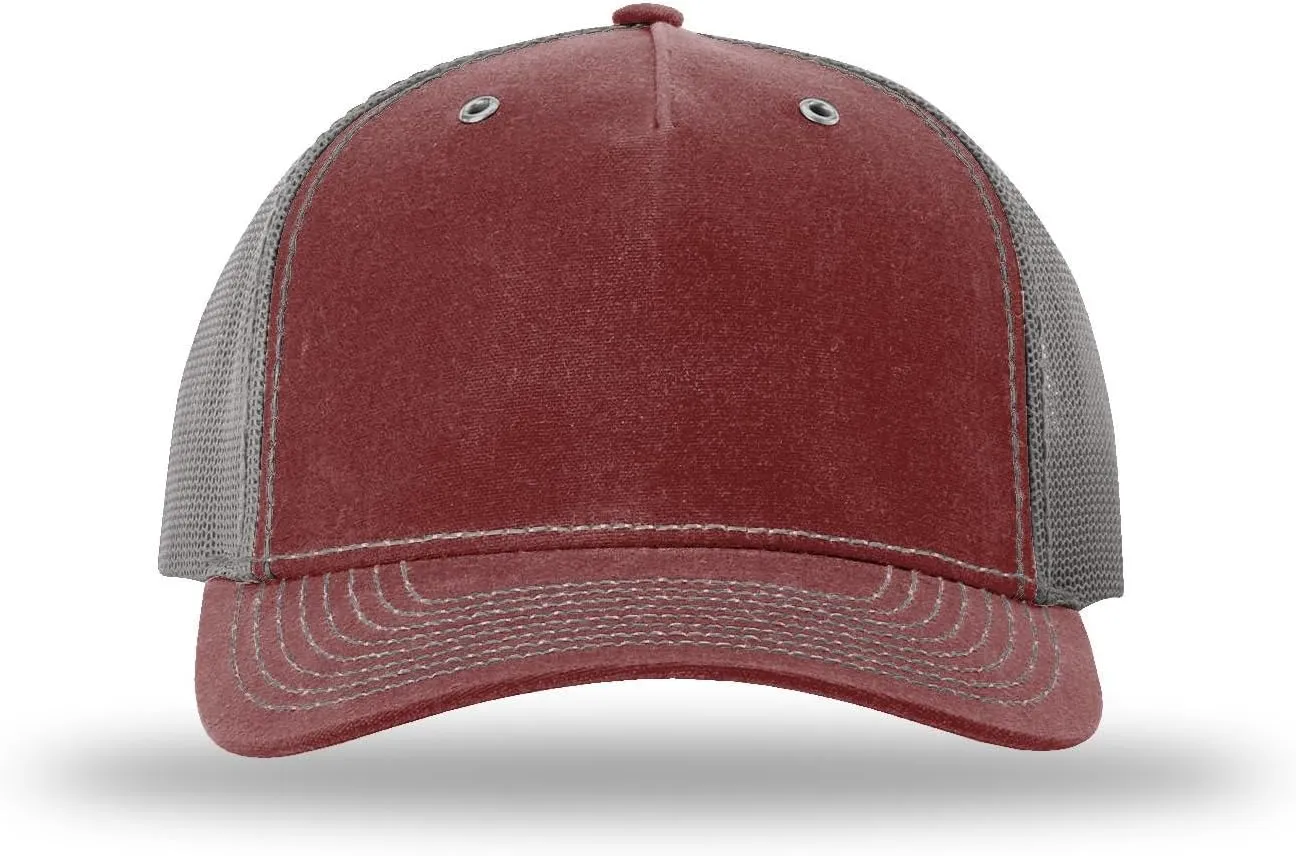 The Hat Pros | Richardson 112WH Hawthorne Rugged Waxed-Cotton Trucker Hat Bundle with THP Hat & Clothing Brush