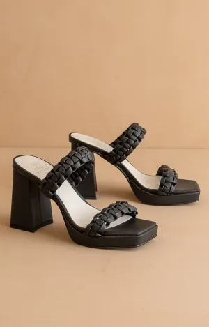 The Zenda - Braided Platform Party Heels