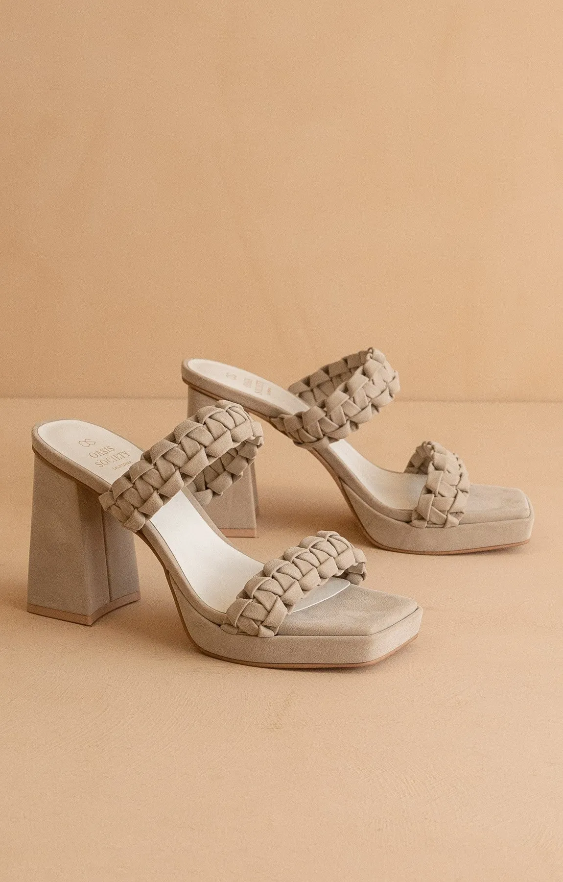 The Zenda - Braided Platform Party Heels