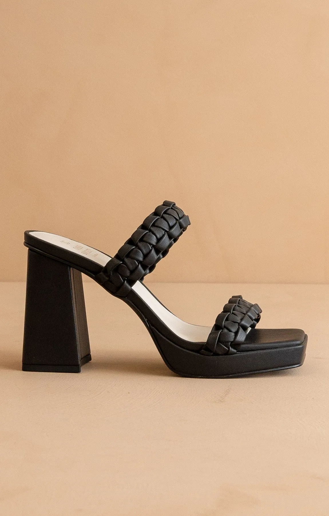 The Zenda - Braided Platform Party Heels