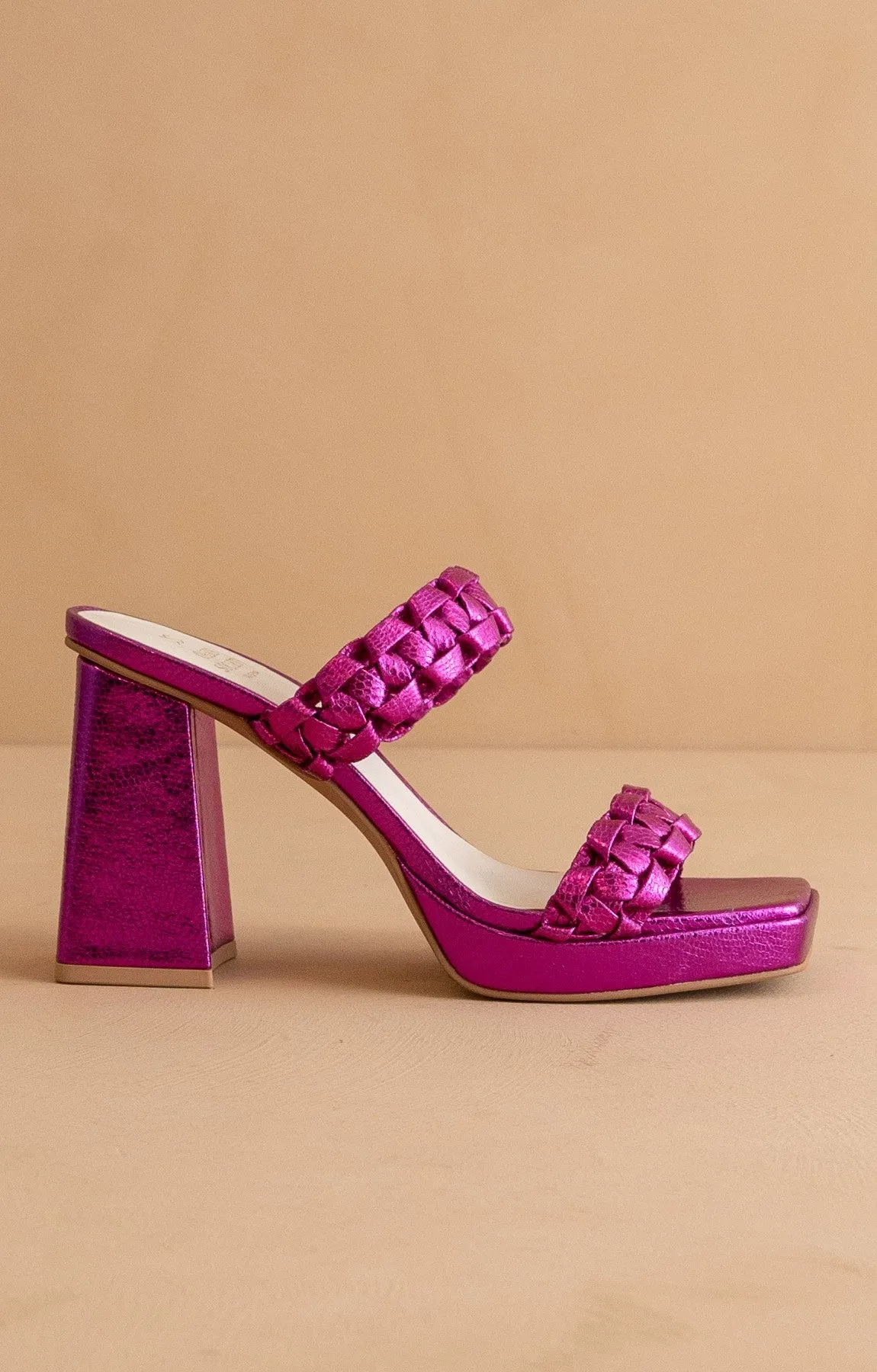 The Zenda - Braided Platform Party Heels