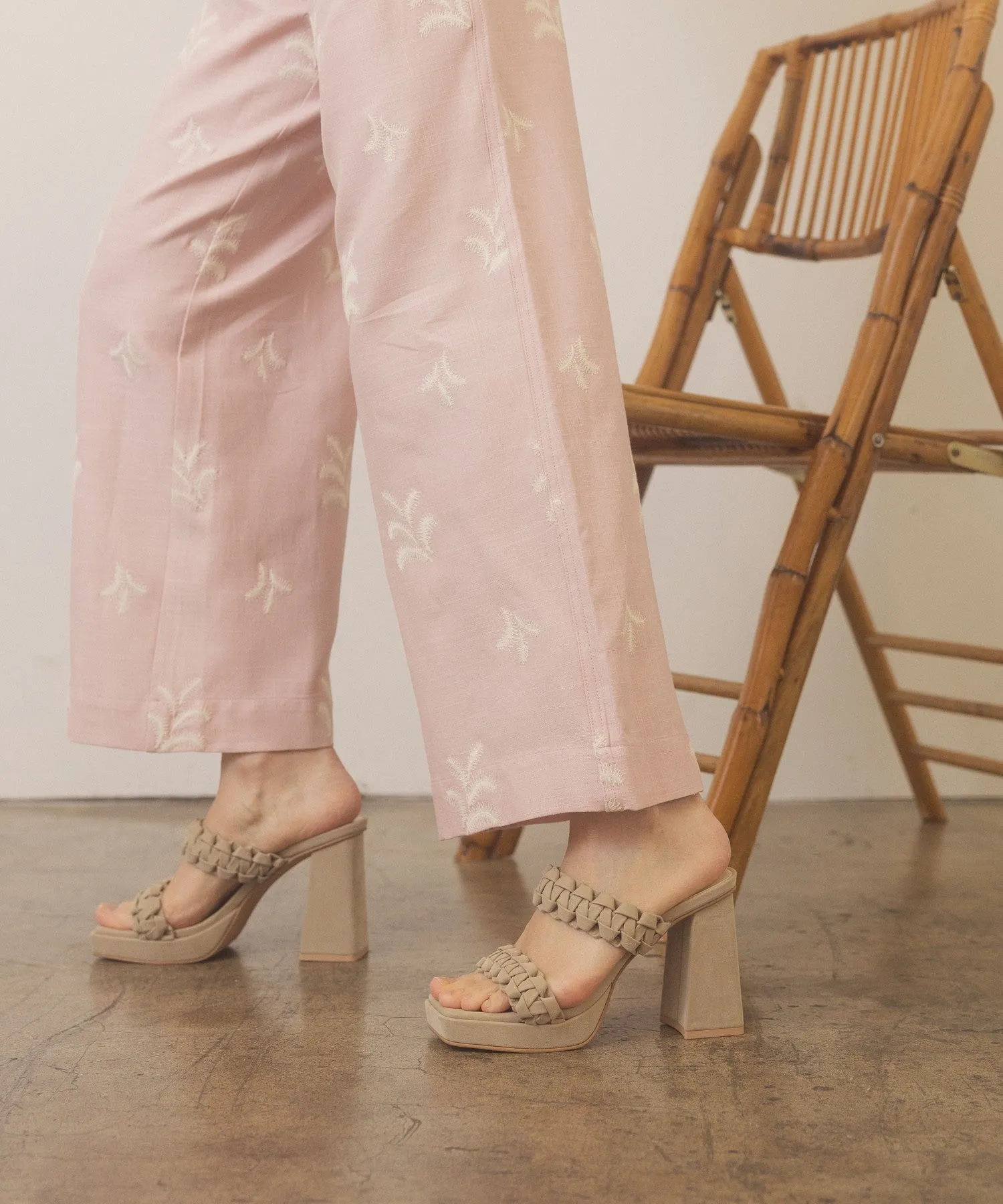 The Zenda - Braided Platform Party Heels