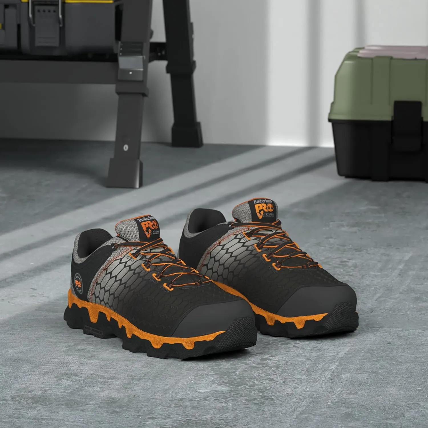 Timberland PRO Men's Powertrain Sport Alloy Safety Toe Static Dissipative Industrial Athletic Work Shoe