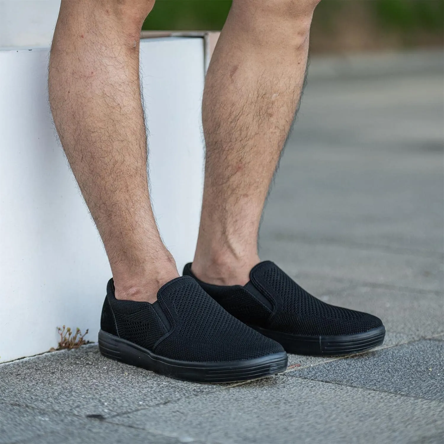 TIOSEBON Men's Mesh Slip on Walking Shoes-Comfortable Drving Loafer Fashion Sneaker