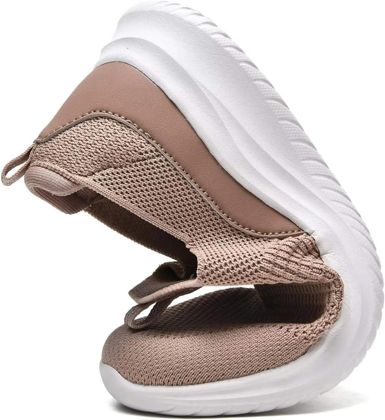 TIOSEBON Women's Walking Tennis Shoes Knit Slip on Mesh Comfortable Sneaker