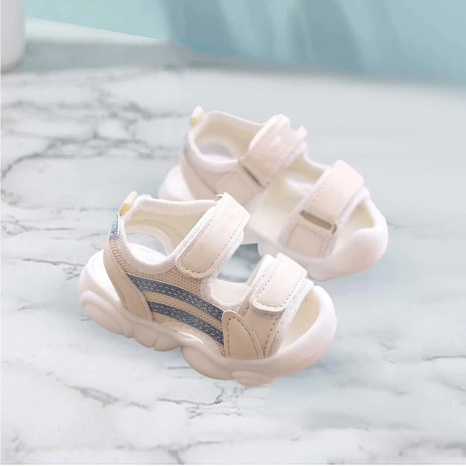 Toddler Foam Sole Sandals Open Toe Soft Slide Sandal Baby Infant Summer Casual Light Comfy Slip On Shoes Outdoor Trendy