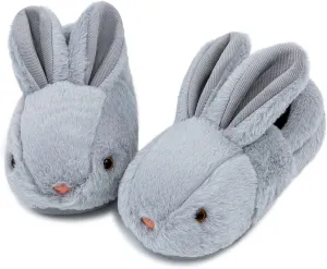 Toddler Slippers Boys Girls Slipper Soft Cozy Cute Bunny Warm Non-Slip Shoes Winter House Shoes Indoor for Little Kids
