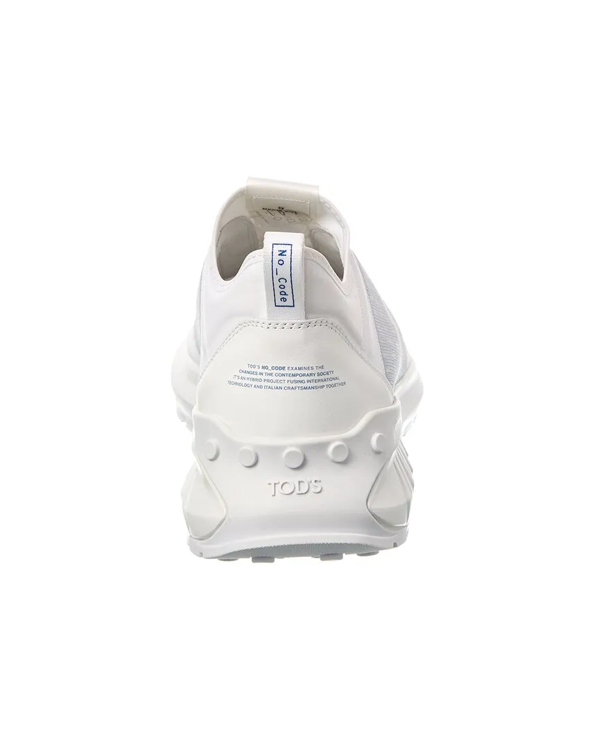 TOD’s Allacciata Rete Running No_Code Mesh & Leather Sneaker