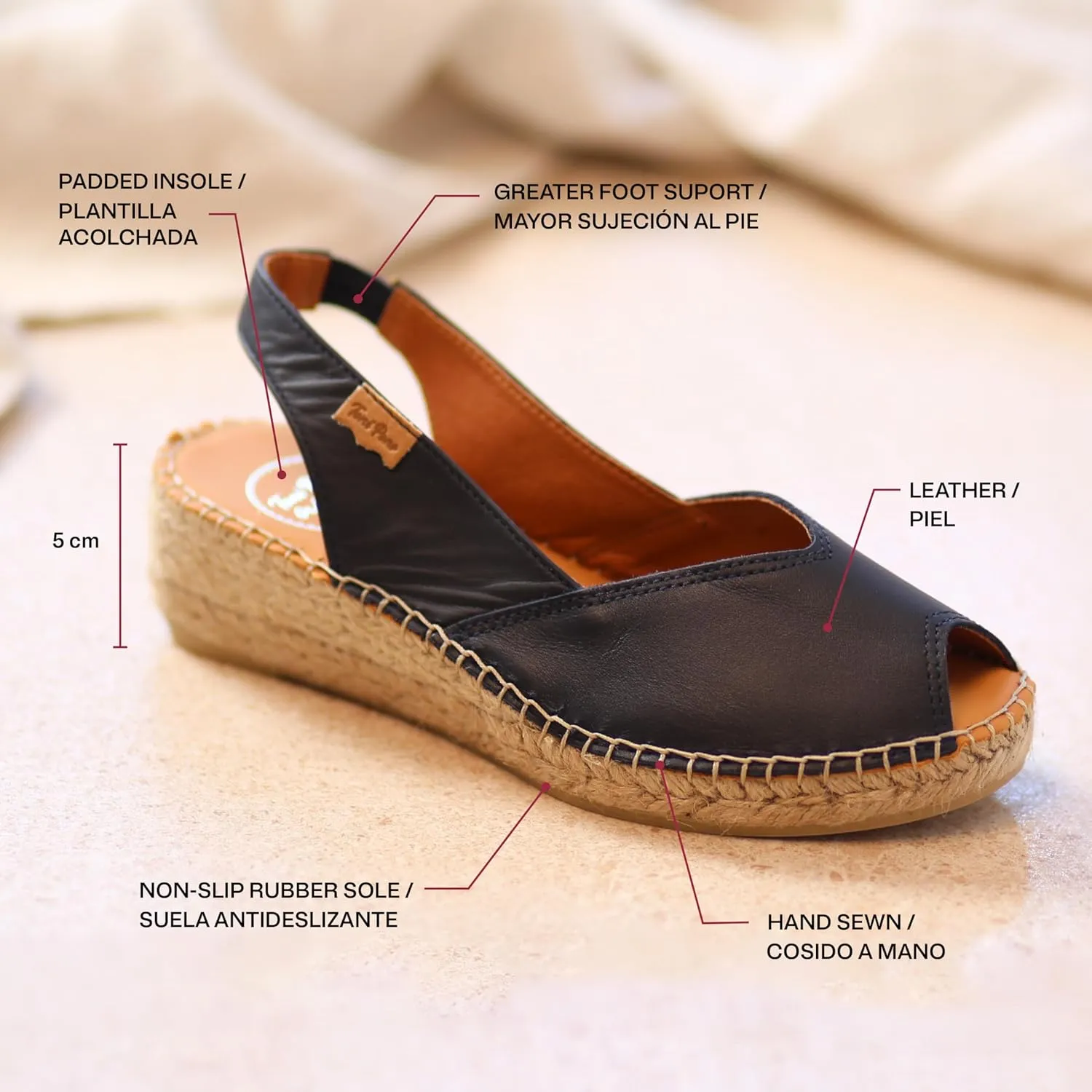 Toni Pons Women's Bernia-p Espadrille Wedge Sandal