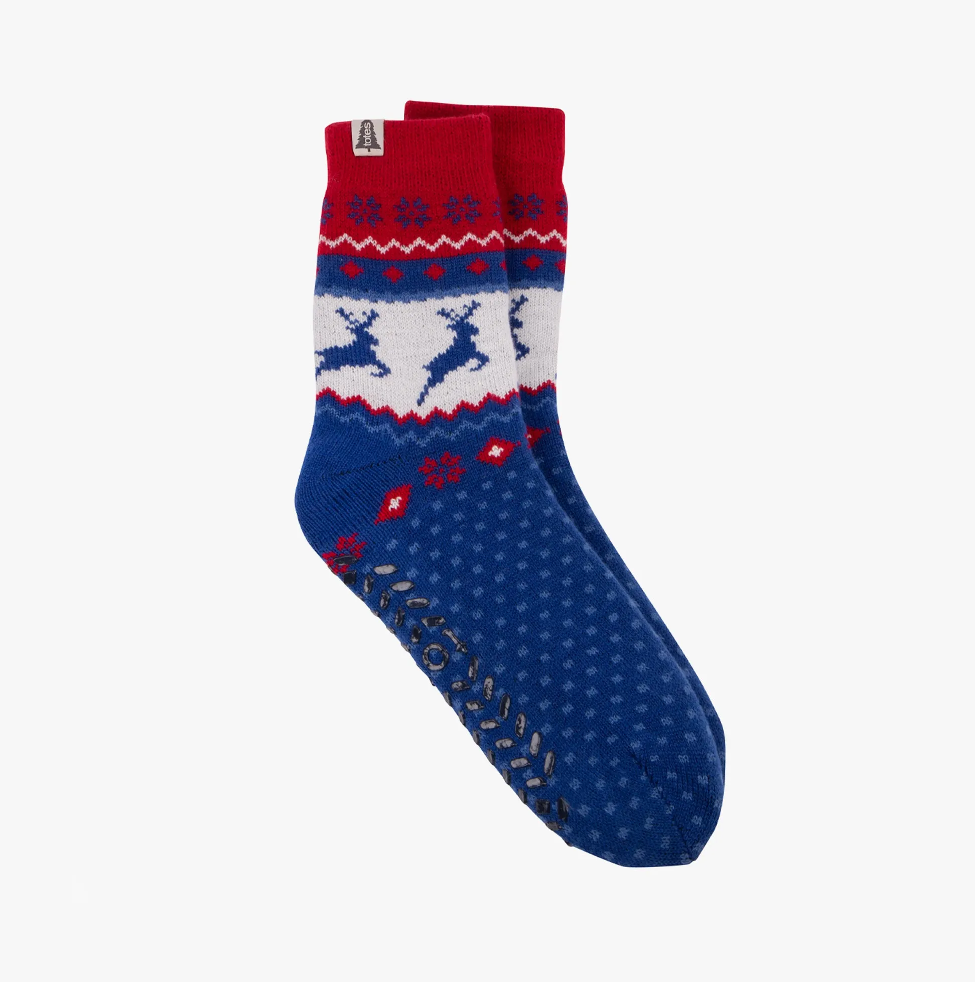 Totes Toasties Sherpa Lined Fair Isle Slipper Socks Mens Socks Fair Isle