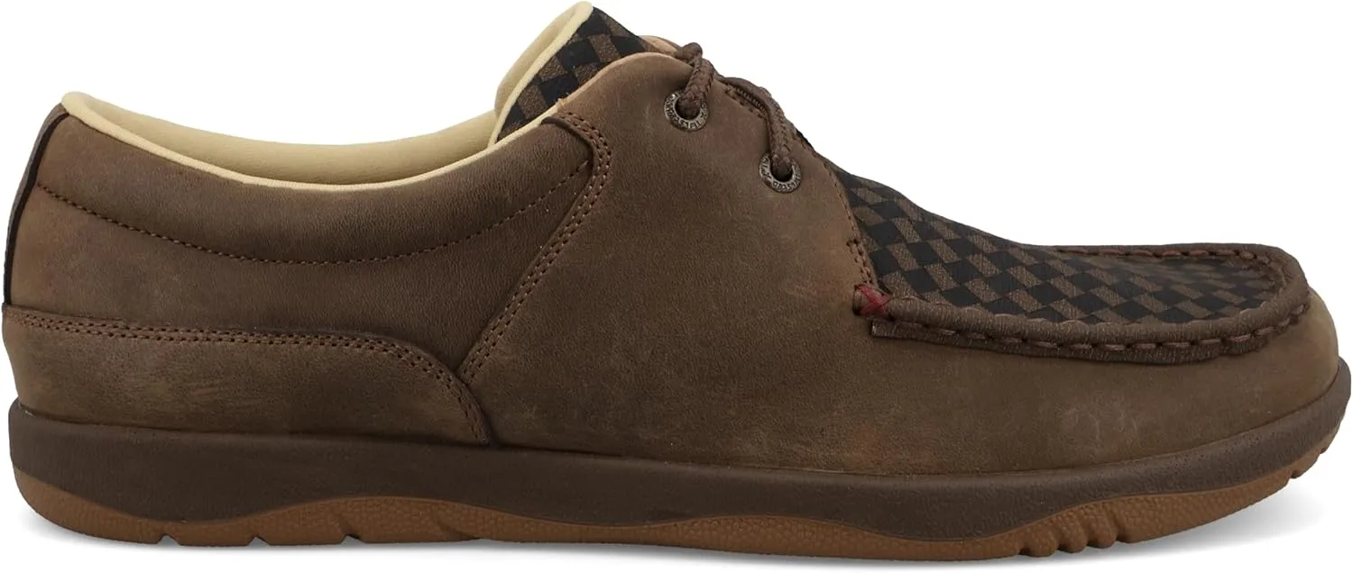 Twisted X Men's Boat Shoe, Moc Toe