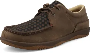 Twisted X Men's Boat Shoe, Moc Toe