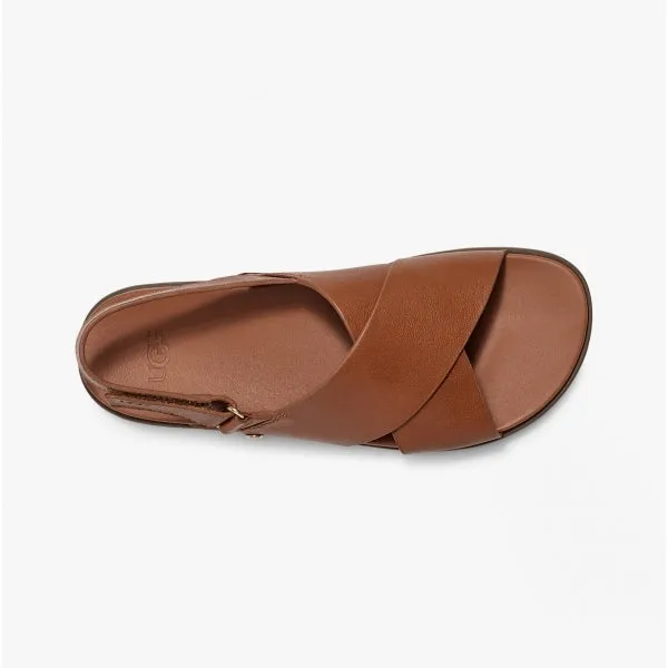 UGG SOLIVAN SLINGBACK Womens Leather Sandals Tan