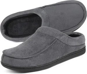 ULTRAIDEAS Men's Nealon Moccasin Clog Slipper, Slip on Indoor/Outdoor House Shoes