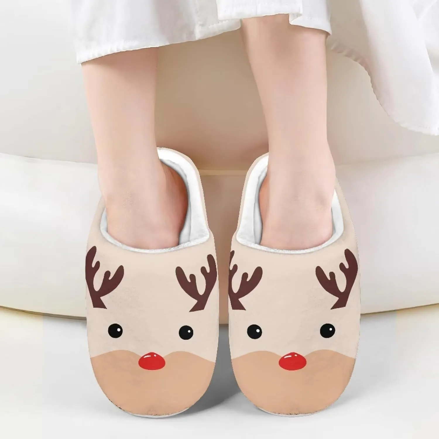 US 9-US 14.9 Unisex Girls and Boys Plush Slippers House Bedroom Shoes Warm Cozy Lightweight Kids Shoes