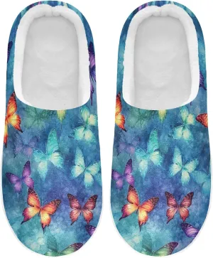 Valentine's Day Red Heart Couple Slippers for Women Men Indoor Slippers Memory Foam Fuzzy Slippers House Shoes for Indoor Outdoor Size 6/7 214a5400