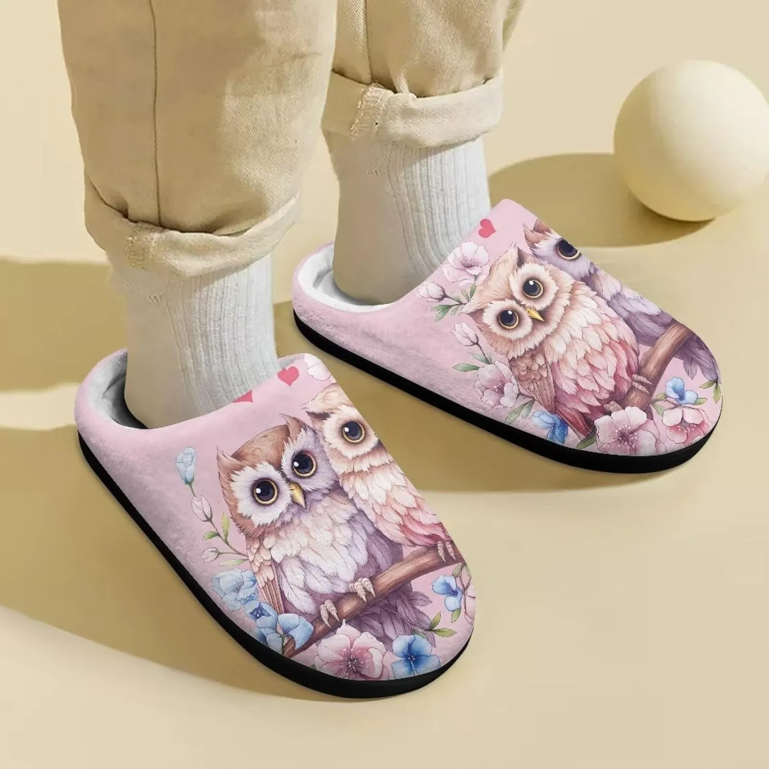 Veniyate House Slippers Cozy Plush Indoor Outdoor House Shoes Bedroom Slippers for Toddler Kid