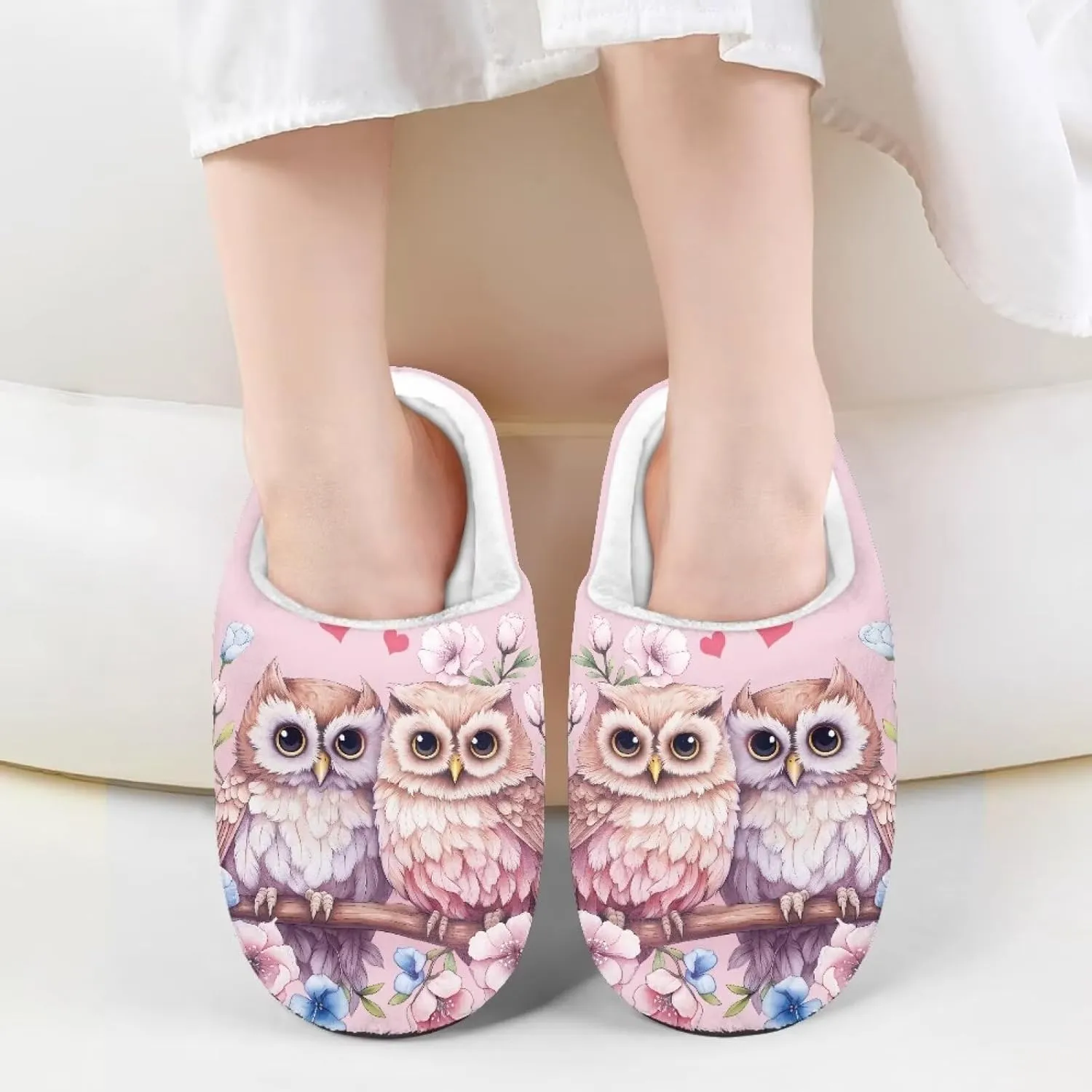 Veniyate House Slippers Cozy Plush Indoor Outdoor House Shoes Bedroom Slippers for Toddler Kid