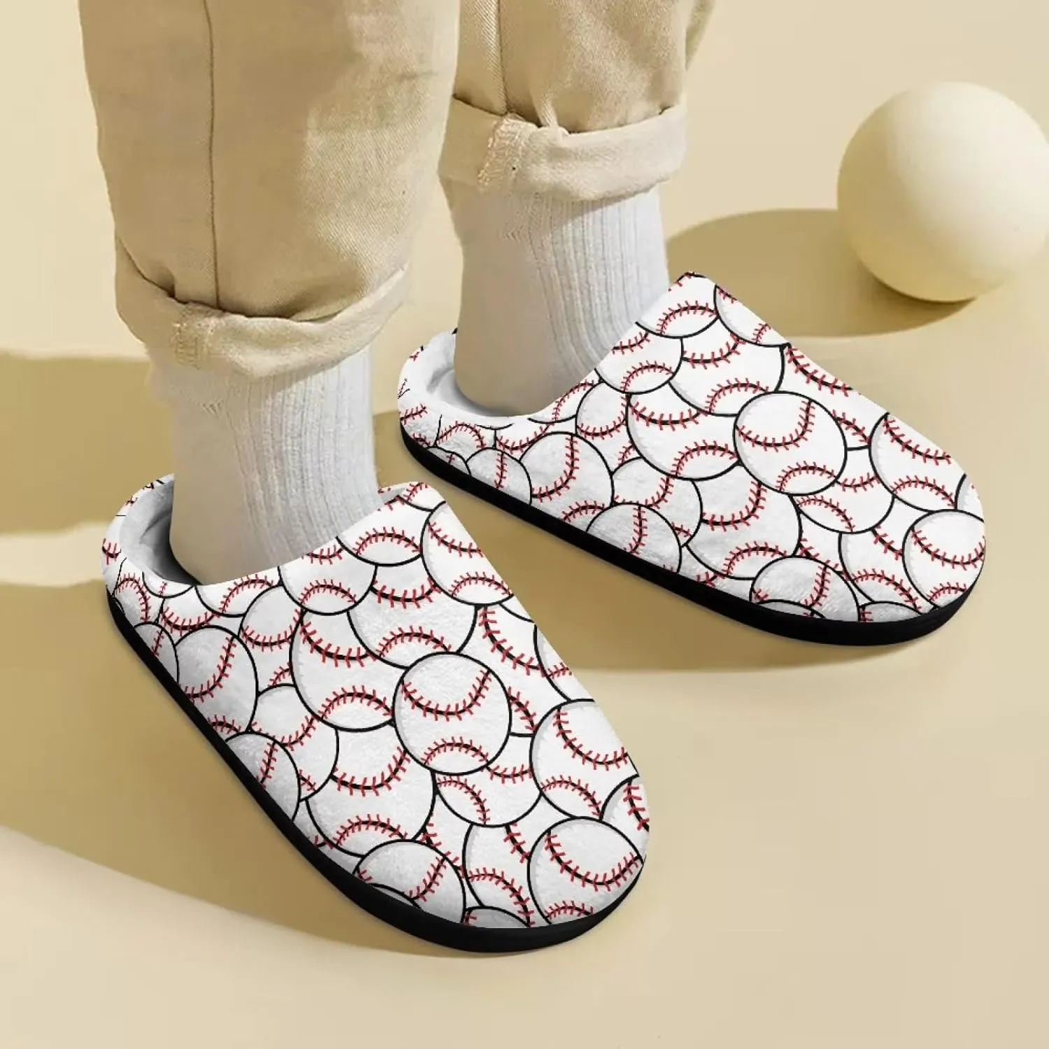 Veniyate Plush Warm Slippers for Girls Boys Kids Toddlers Winter Indoor House Home Shoes