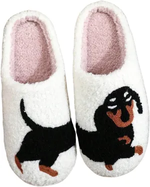 Verdusa Women's Bow Fuzzy Bedroom Slippers Warm Indoor Home Slipper Shoes