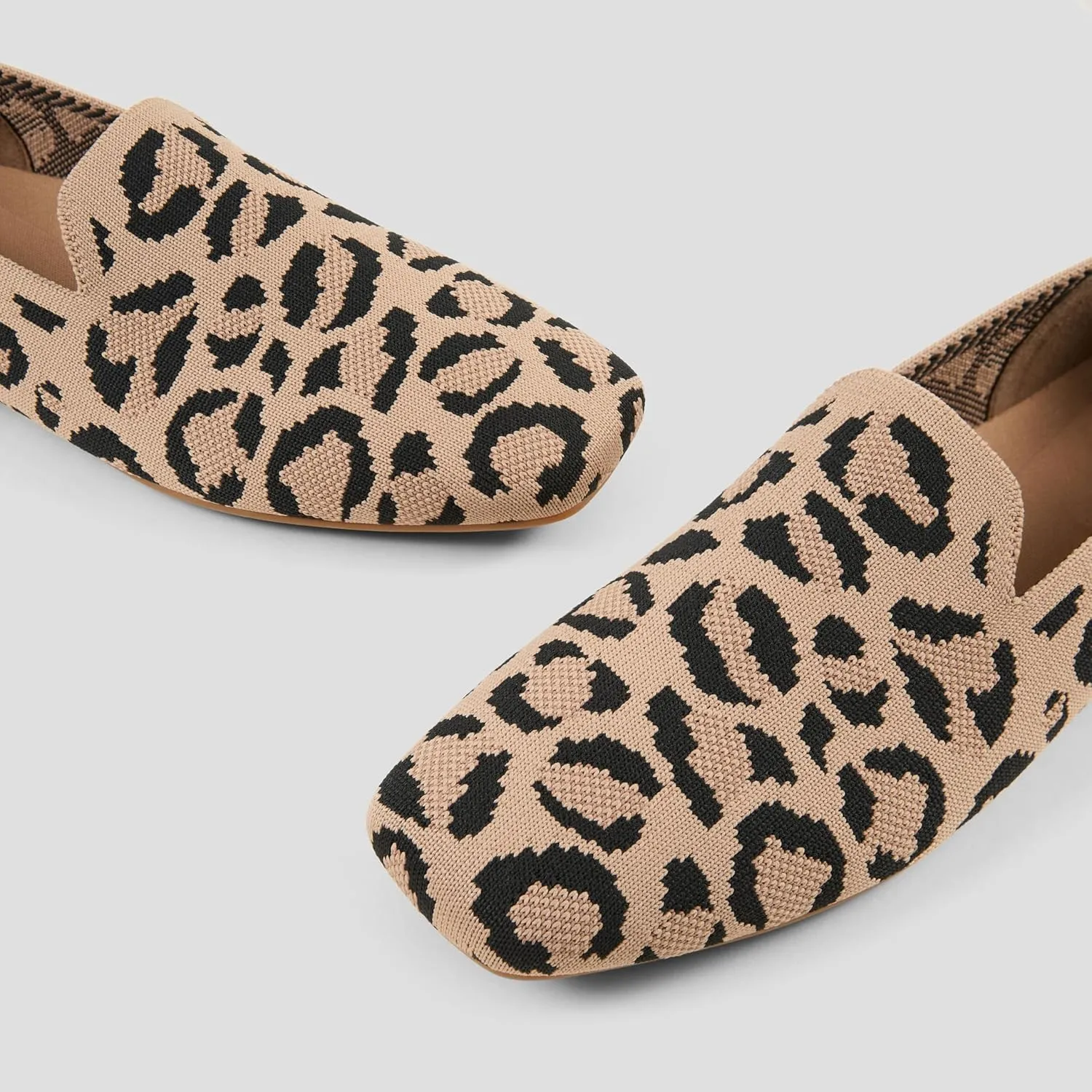 VIVAIA Samanth Women's Casual Flats Slip on Washable Loafer Flats Shoes Comfortable Square-Toe Style