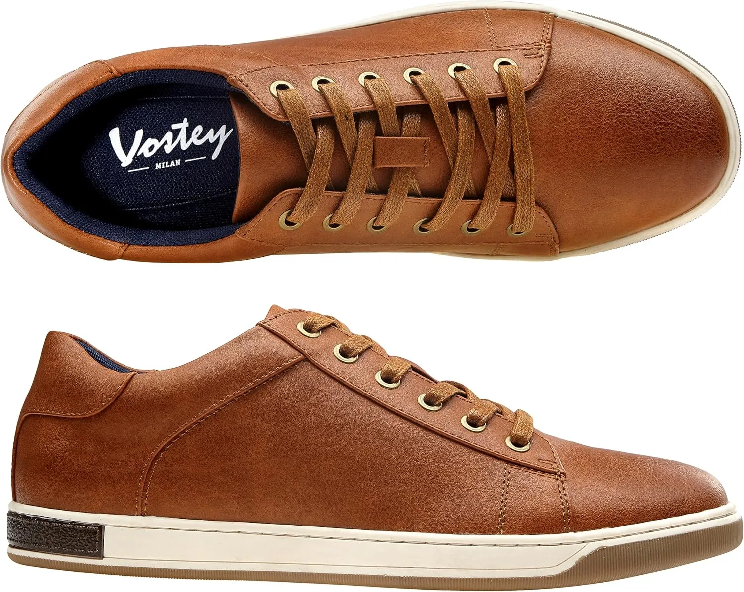Vostey Men's Sneakers Fashion Casual Shoes Dress Sneaker Oxford Shoes