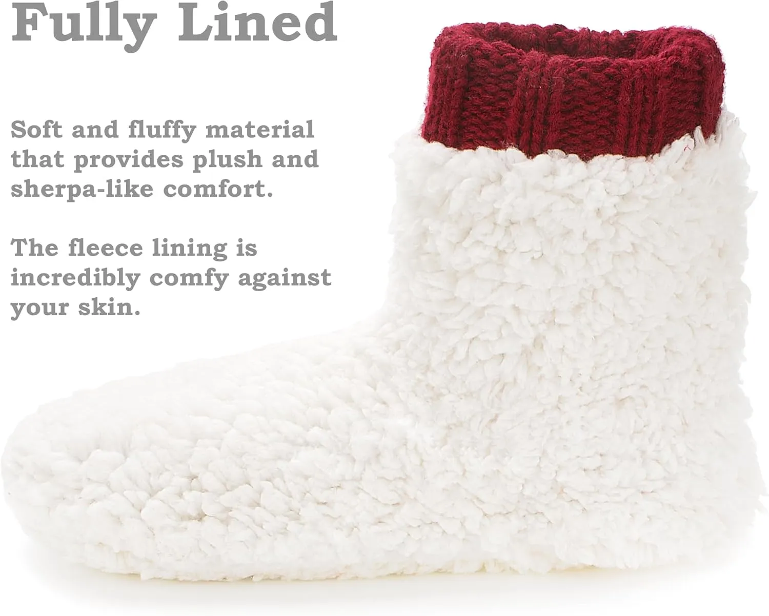 Warm Slipper Socks for Women, Winter Fuzzy House Shoes Indoor, Cozy Christmas Gifts Unique