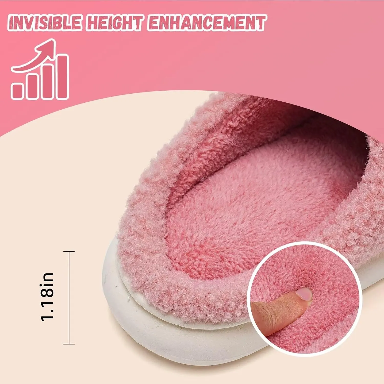 WateLves Women's Pillow Warm Memory Foam Slippers Comfortable Cute House Shoes Lightweight Fuzzy Christmas Slippers