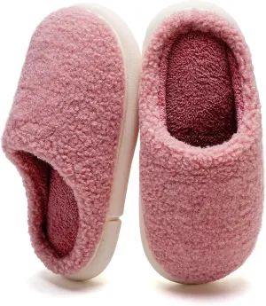 WateLves Women's Pillow Warm Memory Foam Slippers Comfortable Cute House Shoes Lightweight Fuzzy Christmas Slippers