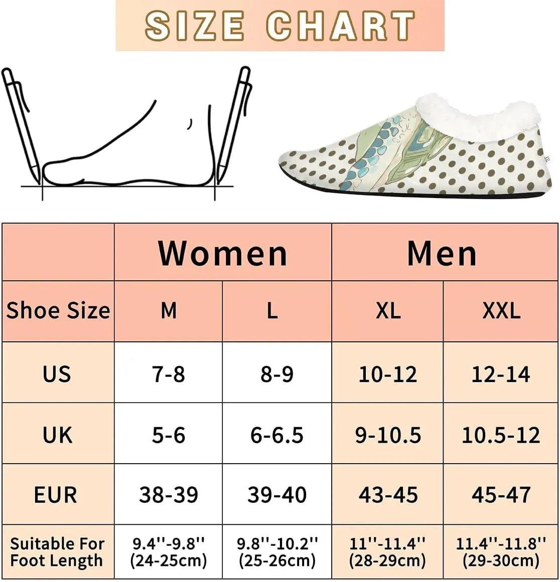 Watercolor Turtle Dots Slipper for Women and Men Non-Slip Fuzzy Slipper Socks Memory Foam Slippers Winter Warm Home Slippers Fur Lining