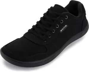 WHITIN Men's Wide Barefoot Shoes | Canvas Minimalist Sneakers | Zero Drop Sole