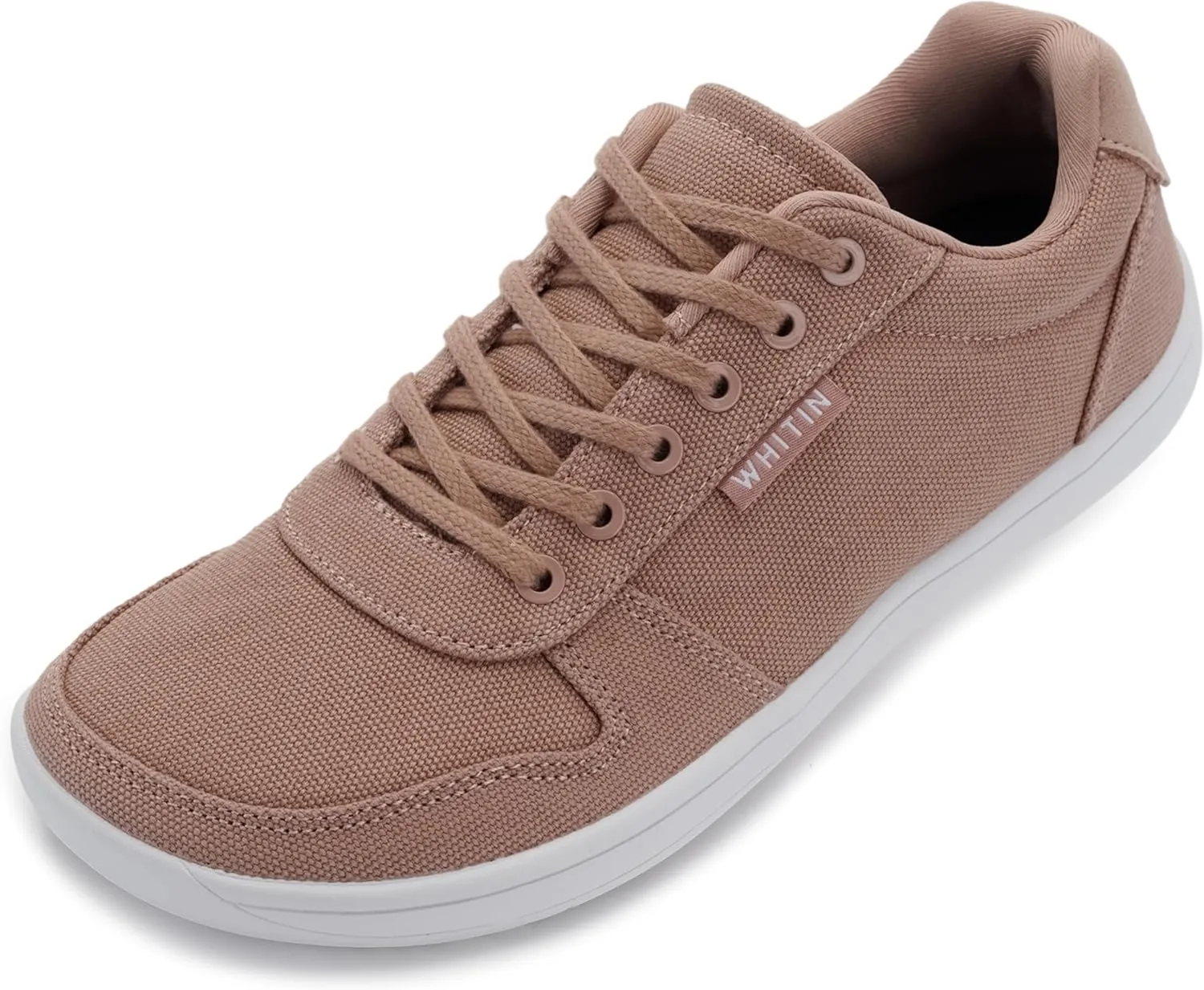 WHITIN Wide Toe Box Barefoot Sneakers for Women | Canvas Minimalist Shoes