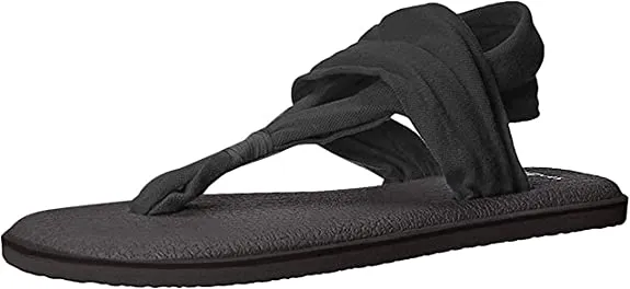 Wide assortment Sling Charcoal Ankle Sandals Cushioned On Sanuk Yoga Lightweight Slip Reliable customer care 2 Strap