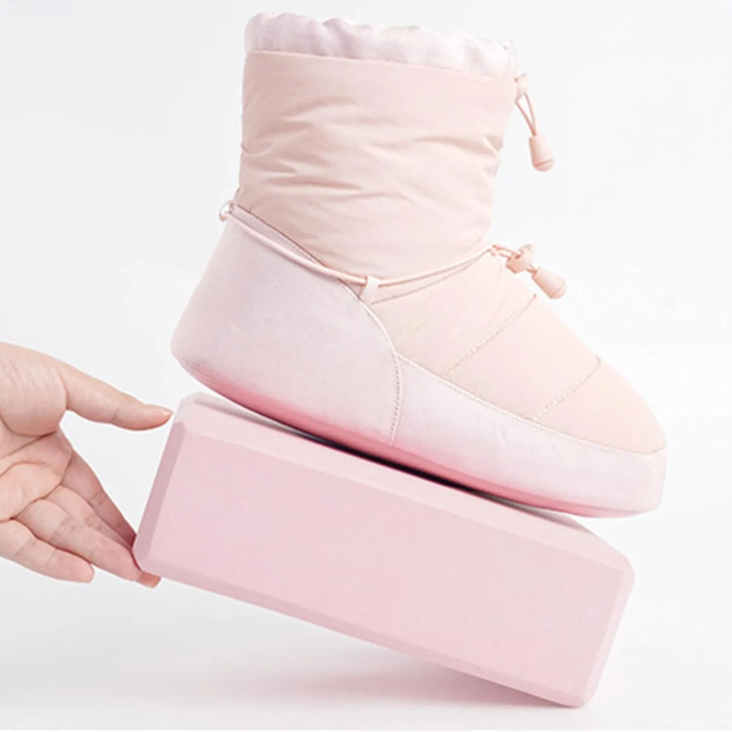 Winter Dance Boot Women Ballet Adult Warms Up Bootie Ankle Boot Dance Cotton Warm Nonslip Training