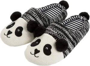 Winter Home Shoes Animal Slippers Cotton Slipper Fuzzy Slippers for Kids Non Slip Slippers Ladies Paw Slippers Adult Couple Slippers Panda Shoes Child Cotton Mop Bow Tie