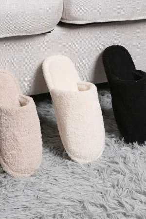Winter Luxury Soft Solid Color Slipper